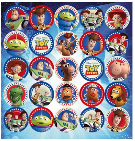 Stickers red. plancha Toy Story 25s 1u